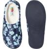 Fruit of the Loom Womens Slipper, Zapatos Cómodos Ditsy Floral, Clog, Indoor/Outdoor(Navy)