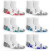 Fruit of the Loom boys Everyday Active Ankle Socks (12 Pack)(White)