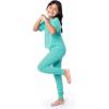 Fruit of the Loom girls Relaxing Comfort Loose Fit 2-piece Pajama Set(Jungle Mist)