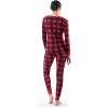 Fruit of the Loom womens Micro Waffle Premium Thermal Set(Buffalo Plaid)
