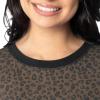 Fruit of the Loom womens Micro Waffle Premium Thermal Set(Cheetah Print)