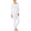 Fruit of the Loom womens Micro Waffle Premium Thermal Set(White)