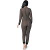 Fruit of the Loom womens Micro Waffle Premium Thermal Union Suit(Cheetah Print)