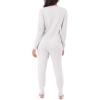 Fruit of the Loom womens Micro Waffle Premium Thermal Union Suit(White)