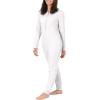 Fruit of the Loom womens Micro Waffle Premium Thermal Union Suit(White)