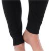 Fruit of the Loom womens Micro Waffle Thermal Bottom(Black)