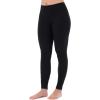 Fruit of the Loom womens Micro Waffle Thermal Bottom(Black/Black)