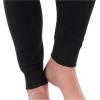 Fruit of the Loom womens Micro Waffle Thermal Bottom(Black/Black)