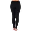 Fruit of the Loom womens Micro Waffle Thermal Bottom(Black/Smoke Heather)