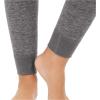 Fruit of the Loom womens Micro Waffle Thermal Bottom(Black/Smoke Heather)