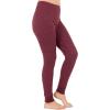 Fruit of the Loom womens Micro Waffle Thermal Bottom(Merlot Heather)