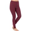 Fruit of the Loom womens Micro Waffle Thermal Bottom(Merlot Heather)