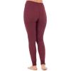 Fruit of the Loom womens Micro Waffle Thermal Bottom(Merlot Heather)