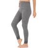 Fruit of the Loom womens Micro Waffle Thermal Bottom(Smoke Heather)