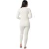 Fruit of the Loom womens Stretch Fleece Lined Thermal Long Johns Underwear Set(Cream)