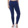 Fruit of the Loom womens Stretch Fleece Lined Thermal Long Johns Underwear Set(Indigo Ocean)