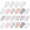 Fruit of the Loom Baby 22-Pack Grow & Fit Flex Zones Low Cut Stretch Socks – Unisex, Girls, Boys(Blush)