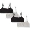 Fruit of the Loom Big Girls Training Bra(Black Hue/Grey Heather)