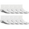 Fruit of the Loom Boys’ Dual Defense Ankle Socks (10 Pack)(White)