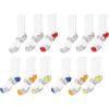 Fruit of the Loom Boys’ Everyday Active Crew Socks (12 Pack)(White)