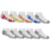 Fruit of the Loom Boys’ Lightweight No Show Socks (10 Pack)(White)