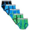 Fruit of the Loom Boys’ Tag Free Cotton Briefs (Assorted Colors)(Multicolor)