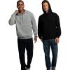 Fruit of the Loom Eversoft Fleece Hoodies, Pullover & Full Zip, Moisture Wicking & Breathable, Sizes S-4X(2 Pack – Black/Grey Heather)