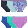 Fruit of the Loom Girls’ Breathable Underwear(Brief – 6 Pack – Assorted Fashion)