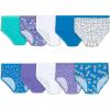 Fruit of the Loom Girls’ Cotton Brief Underwear Multipacks(Brief – 10 Pack – Purple/Blue/White)