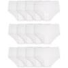 Fruit of the Loom Girls’ Cotton Brief Underwear Multipacks(Brief – 12 Pack – White)