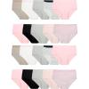 Fruit of the Loom Girls’ Cotton Brief Underwear Multipacks(Brief – 20 Pack – Black/Pink/Grey)