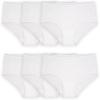 Fruit of the Loom Girls’ Cotton Brief Underwear Multipacks(Brief – 6 Pack – White)