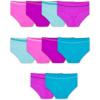 Fruit of the Loom Girls’ Seamless Underwear Multipack(Brief – 10 Pack – Assorted)