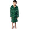 Fruit of the Loom Unisex Kids Fleece Robe(Navy/Green)