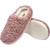 Fruit of the Loom Women’s Berber Slippers – Fuzzy Memory Foam, Lightweight Clog, Indoor/Outdoor, Zapatillas de Mujer(Pink)