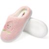 Fruit of the Loom Women’s Slipper, Sherpa Grape Design Clog, Memory Foam, Navy, X-Large(Pink)
