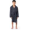 Fruit of the Loom boys Classic Waffle Robe(Monument Grey)