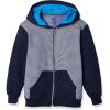 Fruit of the Loom boys Fleece Sweatshirts, Hoodies, Sweatpants & Joggers Shirt, Full Zip – Navy Stripe, Small US