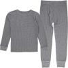 Fruit of the Loom boys Premium Thermal Waffle Underwear Set(Heather Greystone)