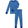 Fruit of the Loom boys Premium Thermal Waffle Underwear Set(Royal/Aqua Cross Dye)