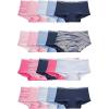 Fruit of the Loom girls Cotton Boyshort Underwear(20 Pack – Fashion Assorted)