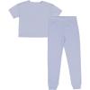 Fruit of the Loom girls Relaxing Comfort Loose Fit 2-piece Pajama Set(Lilac Whisper)