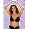 Fruit of the Loom A Fresh Collection FOMO Free 2-Pack Women’s Triangle Bralettes – Modern Comfort & Sleek Design(Rose Shadow/Black Hue)