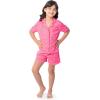 Fruit of the Loom Energize Girl’s Loose Fit Pajama Set(Frosted Pink)