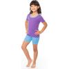 Fruit of the Loom Energize Girl’s Snug Fit 4-piece Pajama Sleep Set(Candy Grape/Turquoise)
