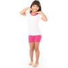 Fruit of the Loom Energize Girl’s Snug Fit 4-piece Pajama Sleep Set(White/Rose)