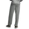 Fruit of the Loom Men’s Eversoft Fleece Elastic Bottom Sweatpants with Pockets, Relaxed Fit, Moisture Wicking, Breathable(Black Heather/Grey Heather)