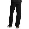 Fruit of the Loom Men’s Eversoft Fleece Elastic Bottom Sweatpants with Pockets, Relaxed Fit, Moisture Wicking, Breathable(Black/Navy)