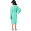 Fruit of the Loom girls Classic Waffle Robe(Waterfall Green)