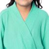 Fruit of the Loom girls Classic Waffle Robe(Waterfall Green)